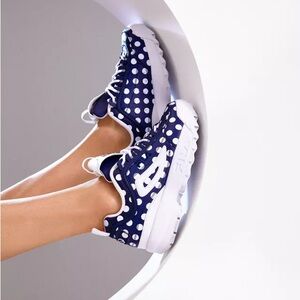 FILA x Pierre Cardin Disruptor II Blue Polka Dot Sneakers US6 36